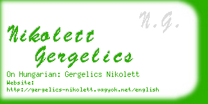 nikolett gergelics business card